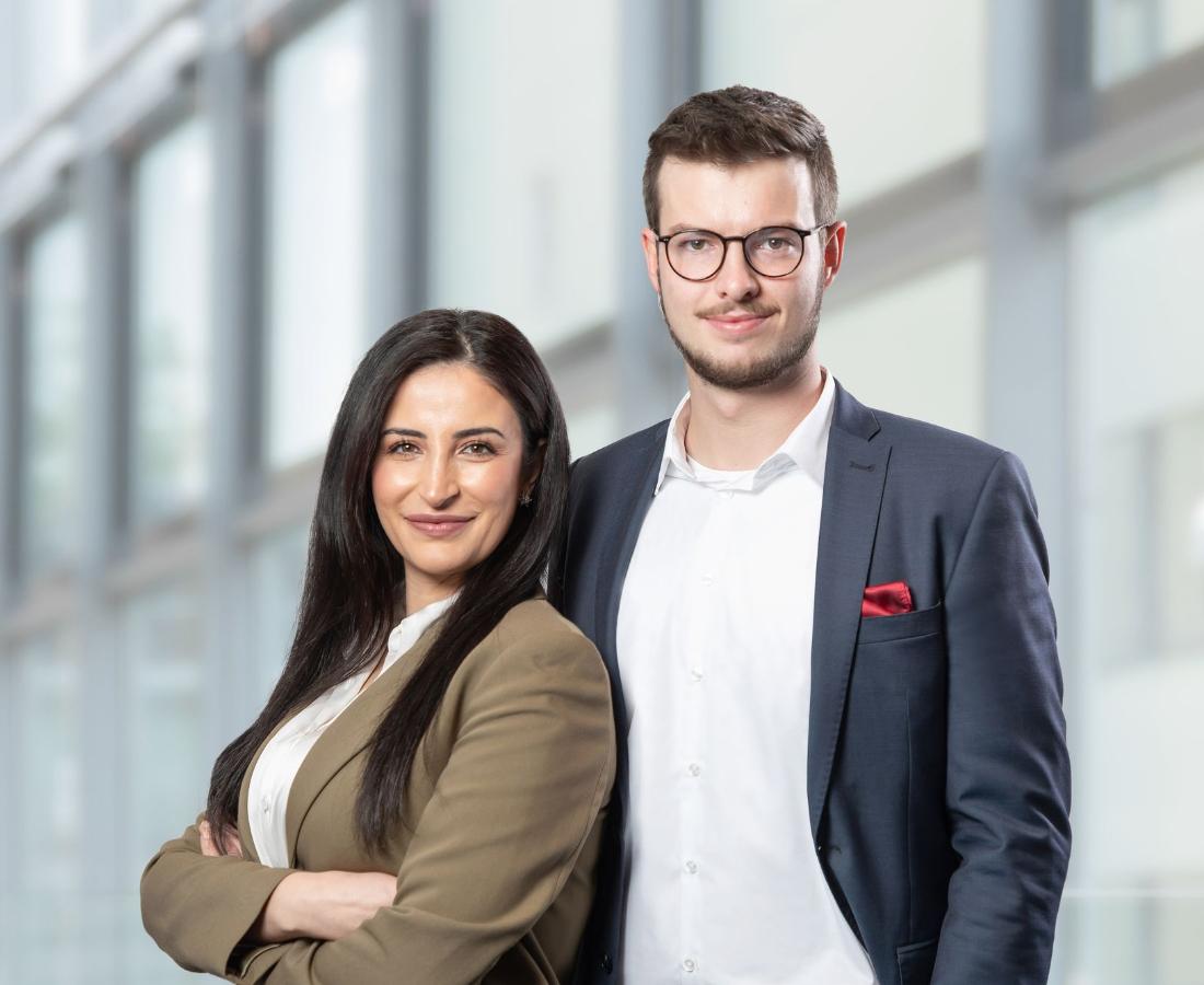 Unsere Agenturleitung Frau Yoldas und Herr Humbert