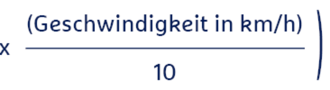 Formel Gefahrenbremsung