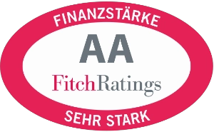 FitchRatings-Siegel: Finanzstärke "Sehr Stark" für die R+V Lebensversicherung AG.