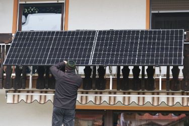 Balkon Solaranlage