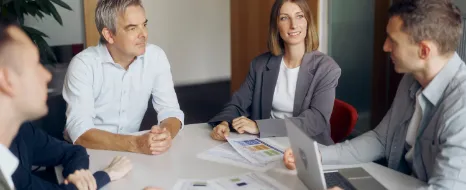 Zusammenarbeit am R+V-Campus