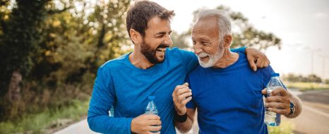 zwei Männer beim Joggen