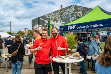 Helfer auf dem Sorgenfresser Familienfest in Wiesbaden.