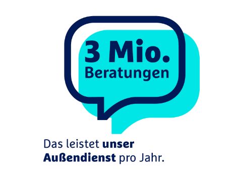 3 Mio. Beratungen leistet unser Außendienst pro Jahr.