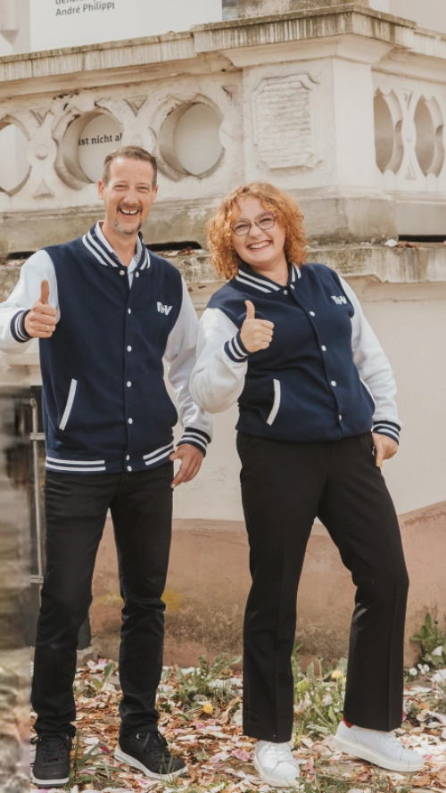 Das Agenturteam André Philippi und Laura Krauße