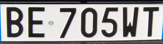 Kfz-Kennzeichen von Italien