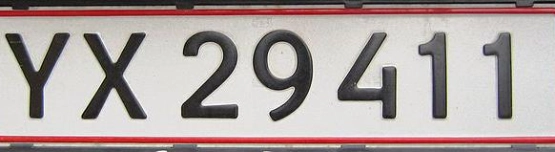 Kfz-Kennzeichen von Dänemark