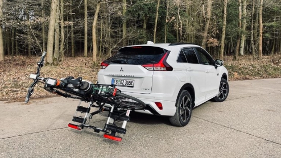 Abklappbare Fahrradträger erleichtern den Zugang zum Kofferraum!
