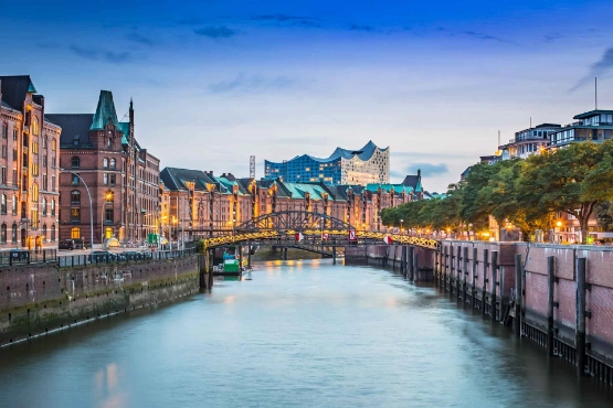 Speicherstadt in Hamburg.