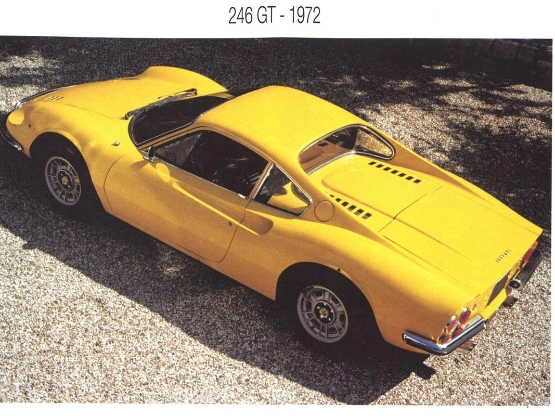 DINO 246 GT von 1972 (Foto von Jean-Michel Cérede, Versteigerungskatalog Poulain Le Fur, 09.04.1995)