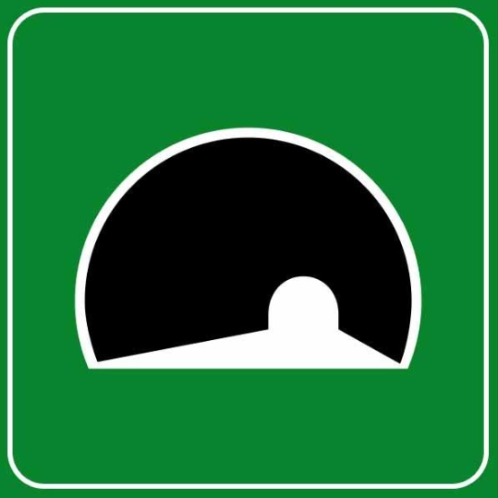 Verkehrsschild Italien Tunnel