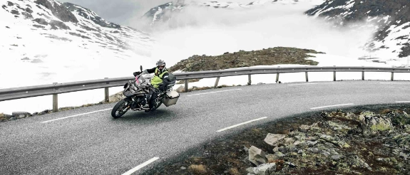 Motorradfahren im Winter