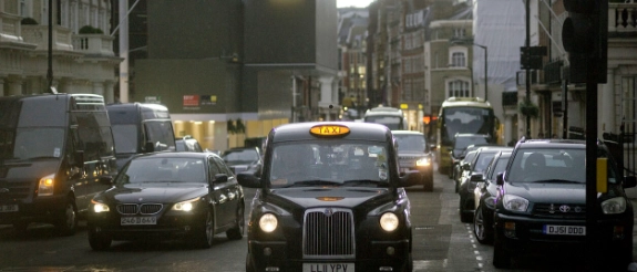 Autos in England.