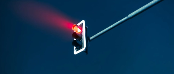 Rote Ampel.
