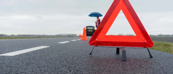 Panne auf der Autobahn