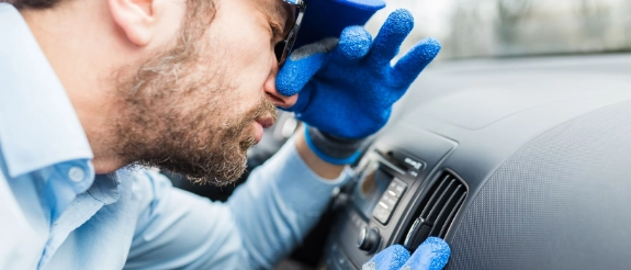 Gerüche aus dem Auto entfernen.