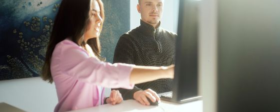 Masterstudenten im Austausch