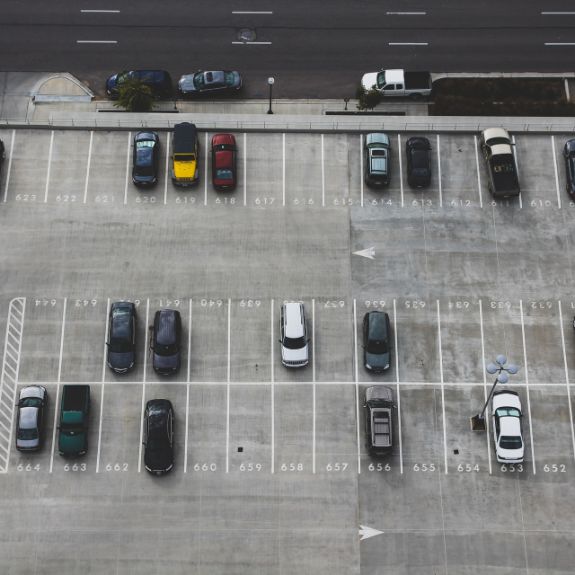 Parkplatz von oben