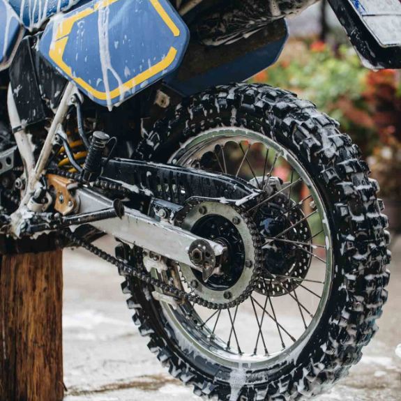 Motorrad waschen