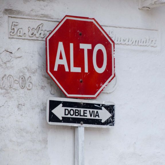 Spanische Verkehrszeichen