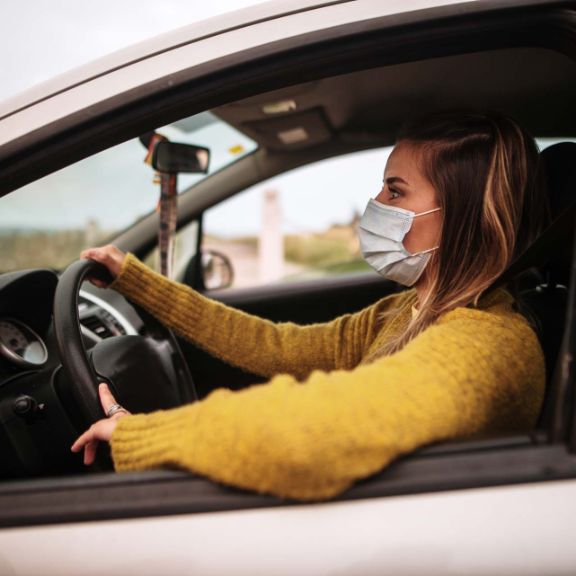 Auto Innenraum maske-autofahren