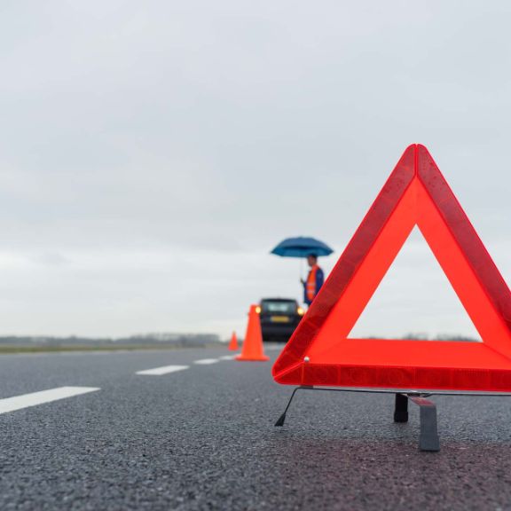 Panne auf der Autobahn