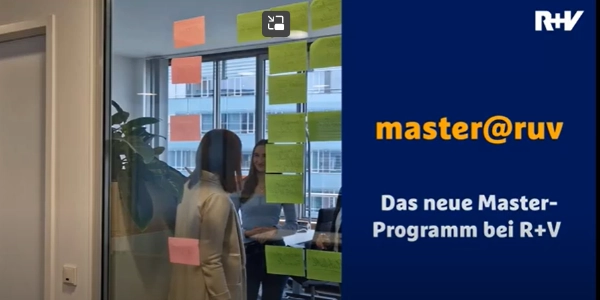 Berufsbegleitender Master bei R+V - spannende Einblicke im Video