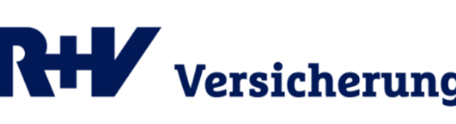 RHV Versicherung Logo mit dunkelblauem Text auf weißem Hintergrund