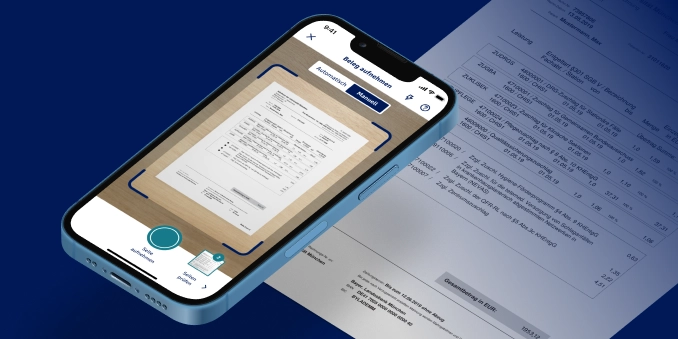 Handy scannt Dokument