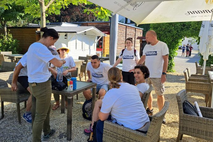 Engagierte R+V-ler, Wiesbaden.