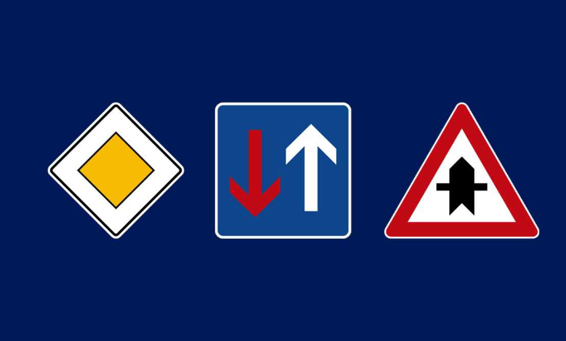 Blinken bei abknickender Vorfahrtsstraße Ja oder nein R+V