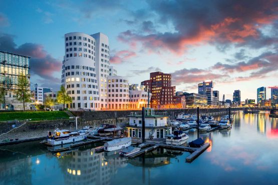 Medianhafen in Düsseldorf.