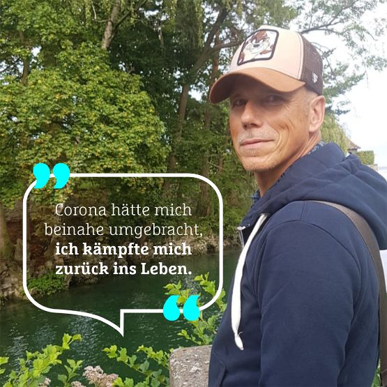 Kundenzitat: "Corona hat mich rausgebracht. Aber der Wiedereinstieg ist geglückt."