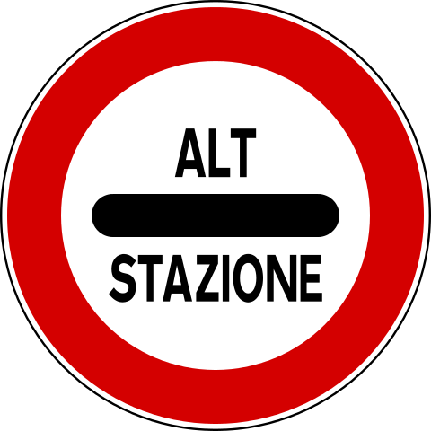Verkehrsschild Italien Maut
