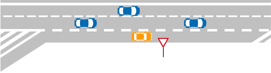 Vorfahrtssituation bei Autobahnauffahrt