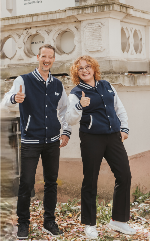 Das Agenturteam André Philippi und Laura Krauße