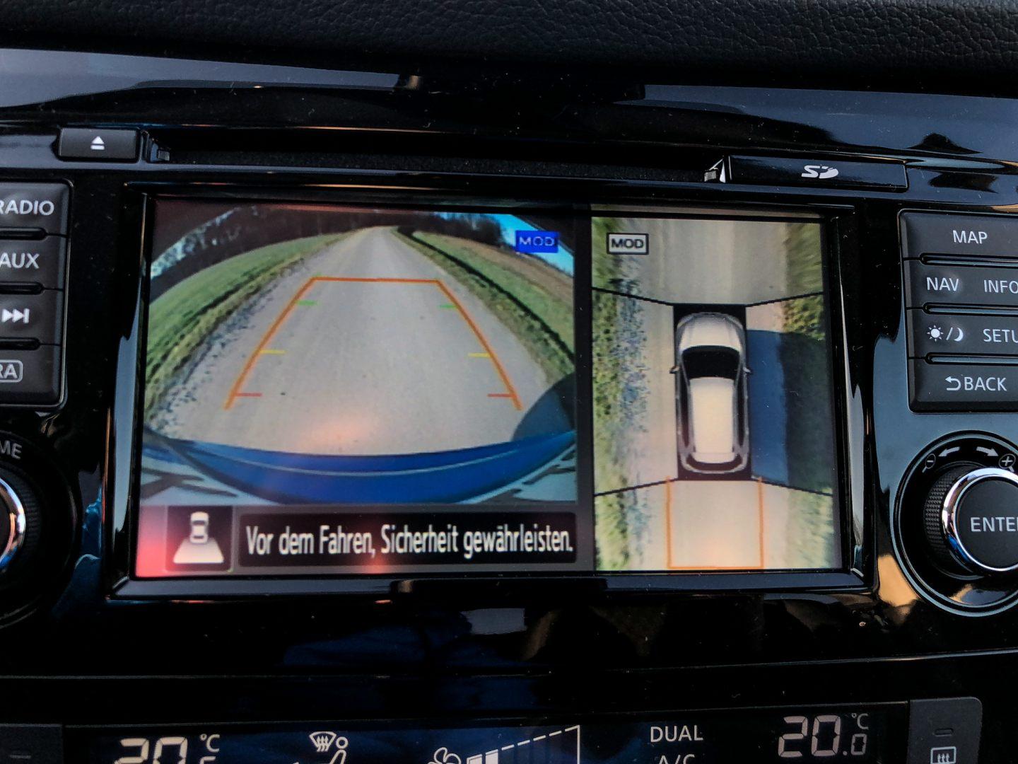 360° Kamera - somit ist der Nissan X-Trail rundum geschützt!