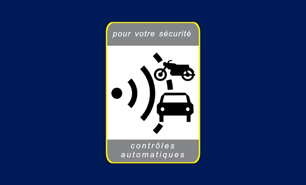 Frankreich: Hinweis Geschwindigkeitskontrolle