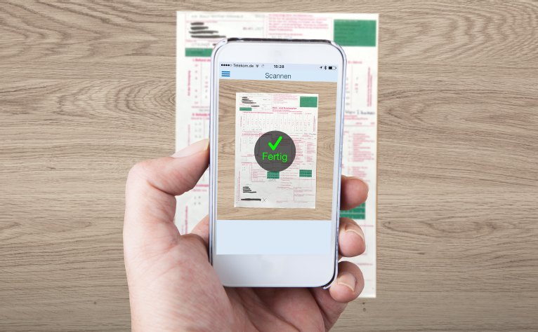 Die R V Scan App Einfach Einreichen