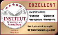 Das Institut für Vorsorge und Finanzplanung hat die R+V als 