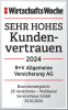 WirtschaftsWoche hat die R+V Versicherung mit einem sehr hohen Kundenvertrauen bewertet.